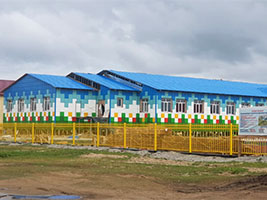  Детский сад в с.Намцы Республика Саха Якутия  - Кассета фасадная Камилан