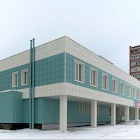  Поликлиника 7 г.Новосибирск - Кассета фасадная 565*565