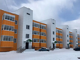 Жилые многоэтажные дома, Нерюнги, Якутия - Фасадные кассеты Камилан для жилого многоэтажного дома