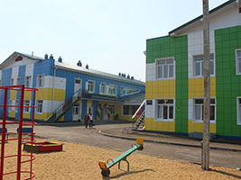  Детски сад в с.Оса Иркутской области - Кассета фасадная Камилан