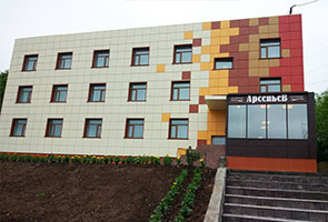  Гостиница Арсеньев г.Петропаловск-Камчатский - Кассета фасадная 600*640мм со скрытым креплением