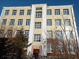  Школа г.Владивосток - Кассета фасадная 565*565мм ГОФРА