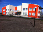  Фасад школы и детского сада. Дизайн. Оформление - Детский сад Радуга в Иркутской области